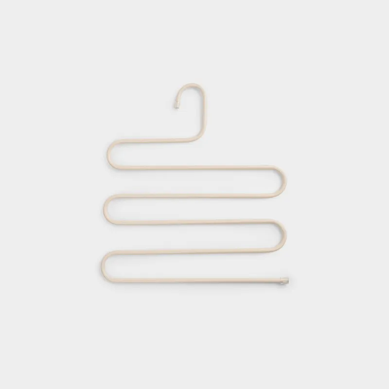 Hanger for trousers/skirts, 36 cm, 5 levels, metal coated, beige, Colorful house