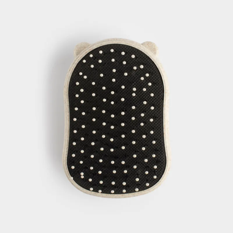 Hair massage comb, 9 cm, travel, vegetable fiber / plastic, Travel color