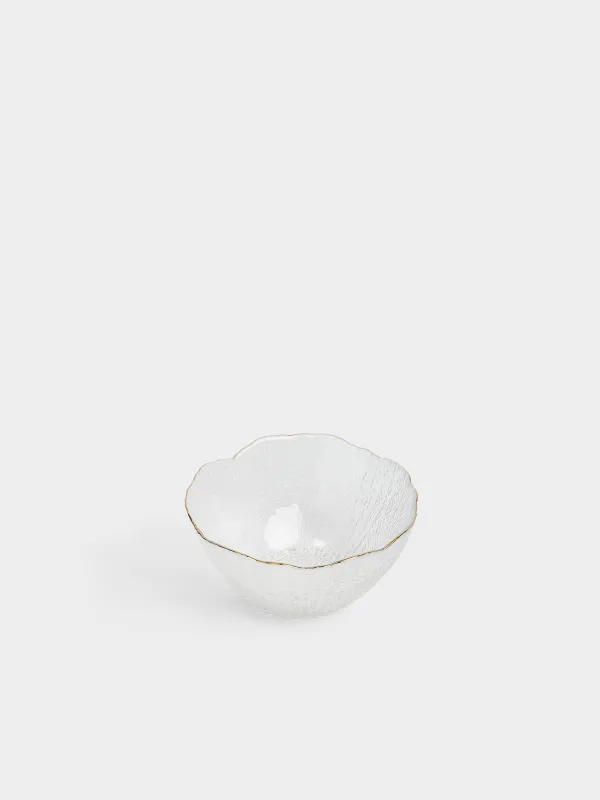 Salad bowl, 17x8 cm, 700 ml, glass, with golden edging, Berg, image-2