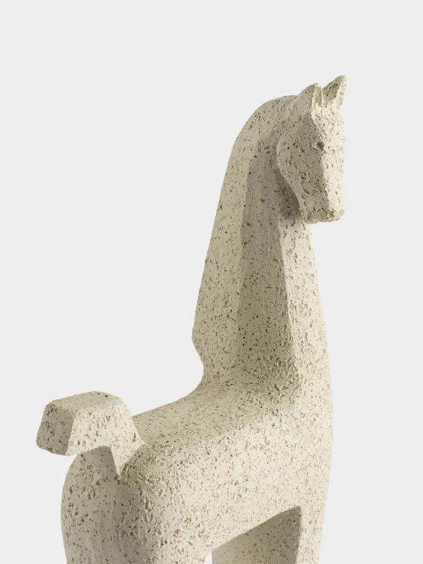 Statuette, 25 cm, polyresin, white, Horse, Horse white, image-6