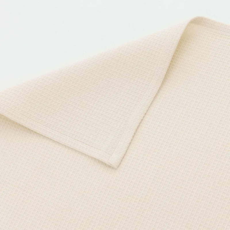 Kitchen towel, 40x60 cm, 3 pcs, cotton, menthol/brown / beige, Waffle, image-4