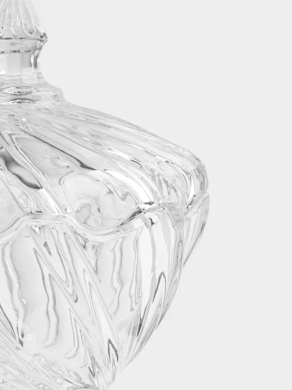 Candy bowl, 14x23 cm, 480 ml, on a leg, with a lid, glass R, Torsido, image-2