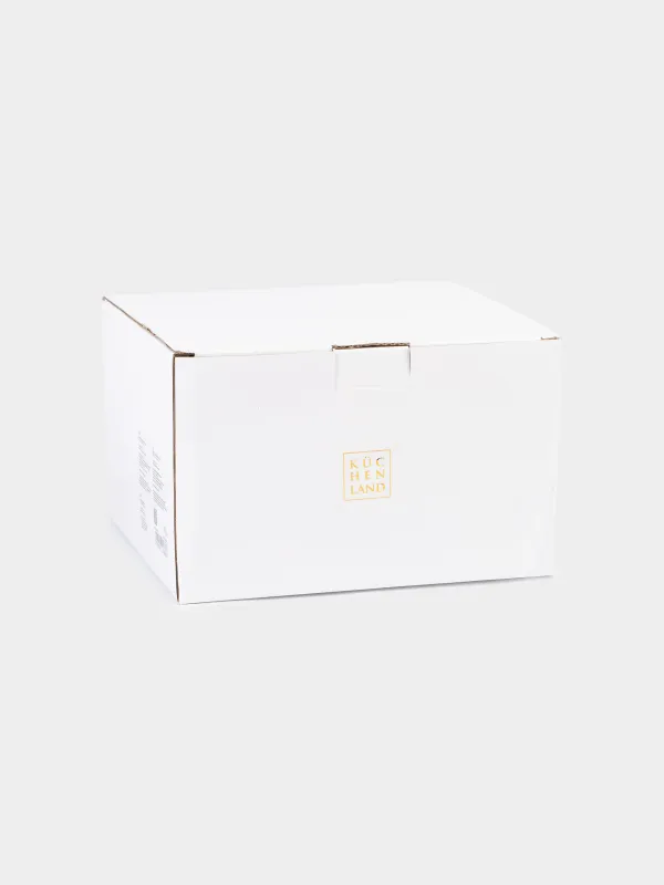 Candy bowl, 20x12 cm, ceramic, beige-red, Gift bag, Christmas traditions, image-5