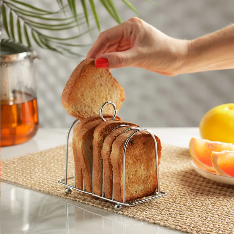 Toast stand, 14x12 cm, 6 units, steel, Classic, image-2