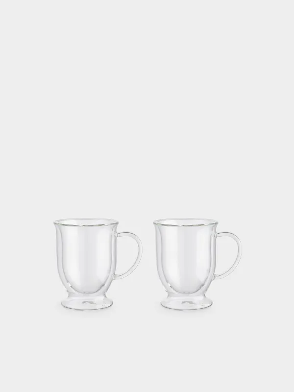 Mug, 350 ml, 2 pcs, on a leg, glass B, Air, image-1