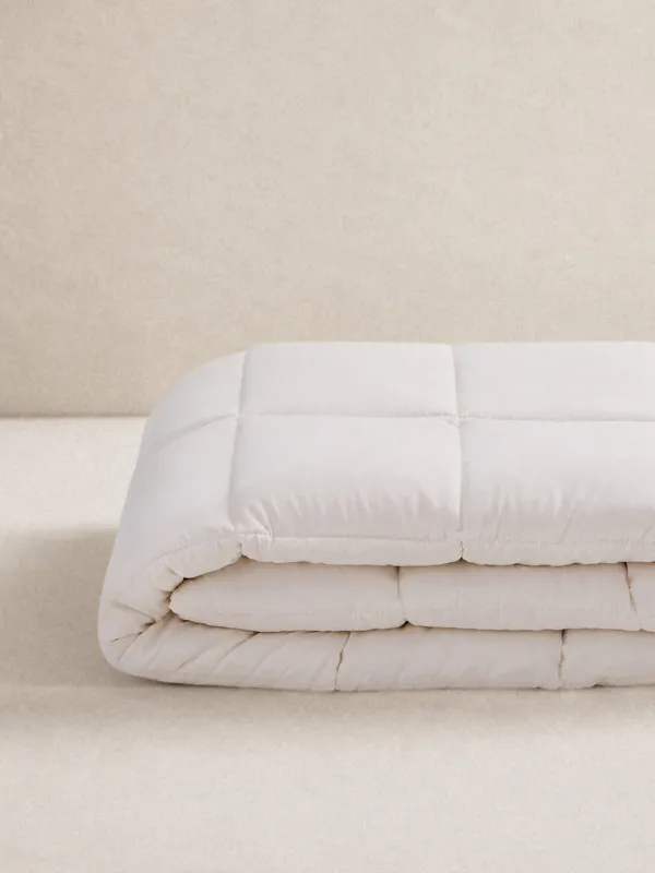 Blanket, 200x220 cm, microfiber / holofiber, beige / milky, Hollow fiber, image-0