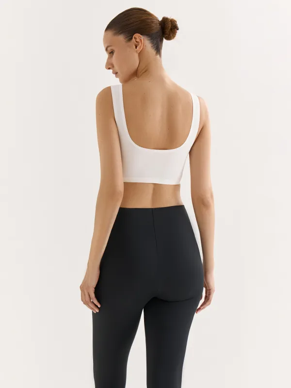 Bra-top, size S, nylon/spandex, milky, Kimberly, image-3