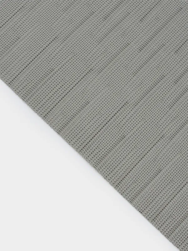 Placemat, 30x45 cm, PVC / polyester, rectangular, grey-blue, Strokes, Solid, image-4