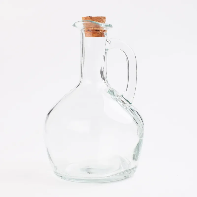 Oil or vinegar container, 350 ml, Glass / cork, Clear cork