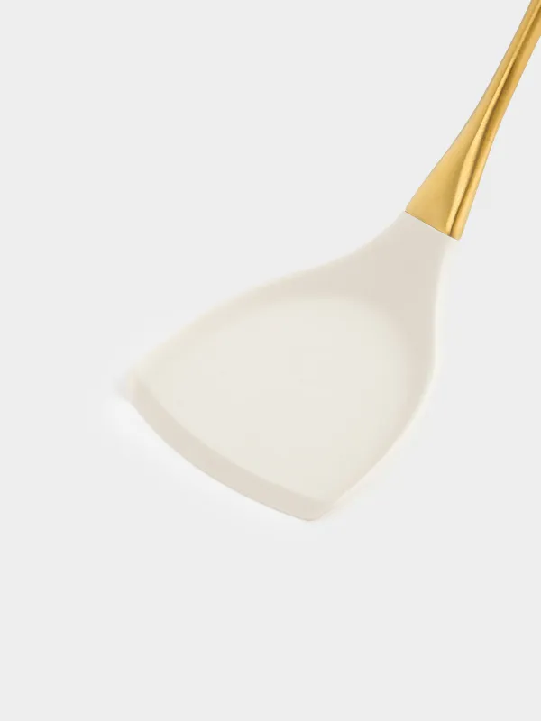 Spatula, 36 cm, silicone / steel, milky gold, Pintino, image-2