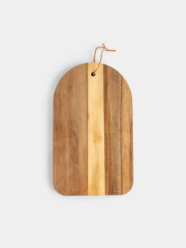 Cutting board, 30x18 cm, wood, Noble tree, image-4