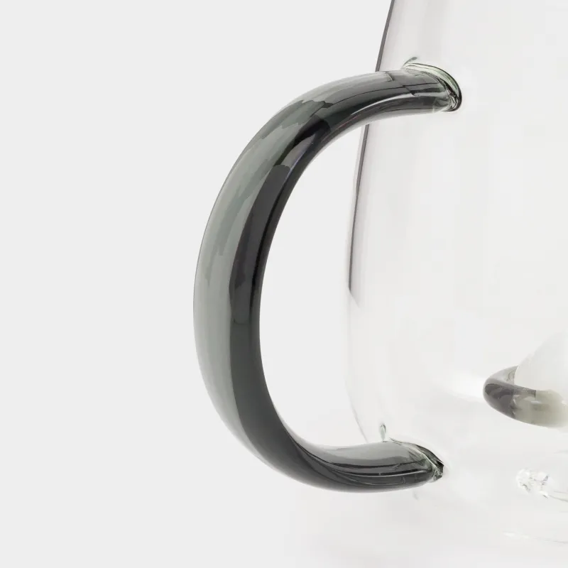 Mug, 400 ml, glass B, grey handle, Cat, Shape, image-2