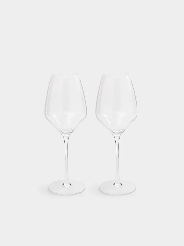 Drinking glass, 500 ml, 2 pcs, glass, Angel tear, image-0