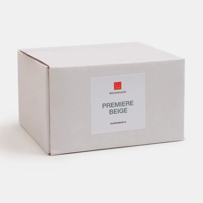 Jewelry box, 12x12 cm, with mirror, PU leather / MDF, beige, Premiere small, image-8