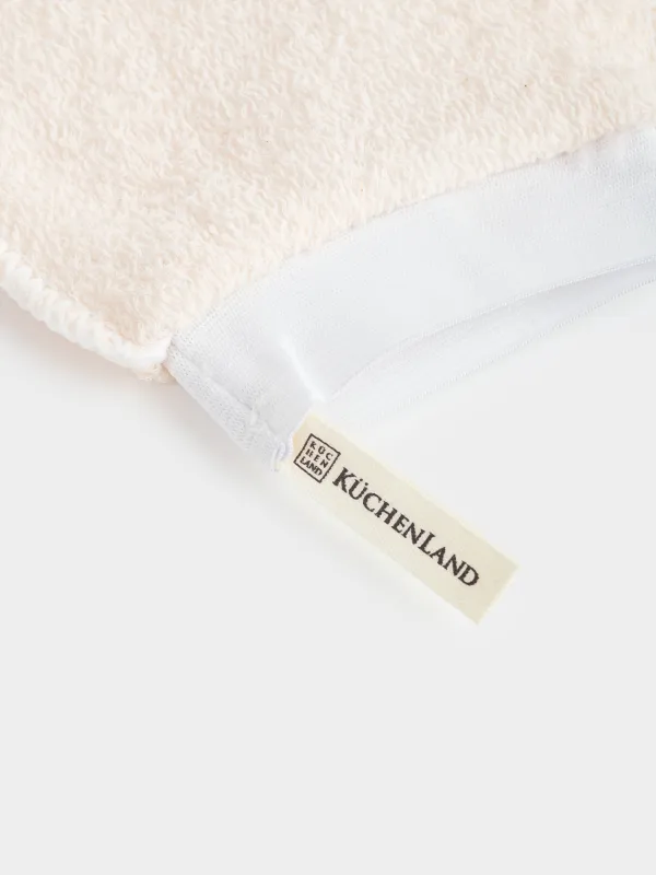 Body washcloth, 20x16 cm, nylon / cotton, beige, Unique spa, image-3