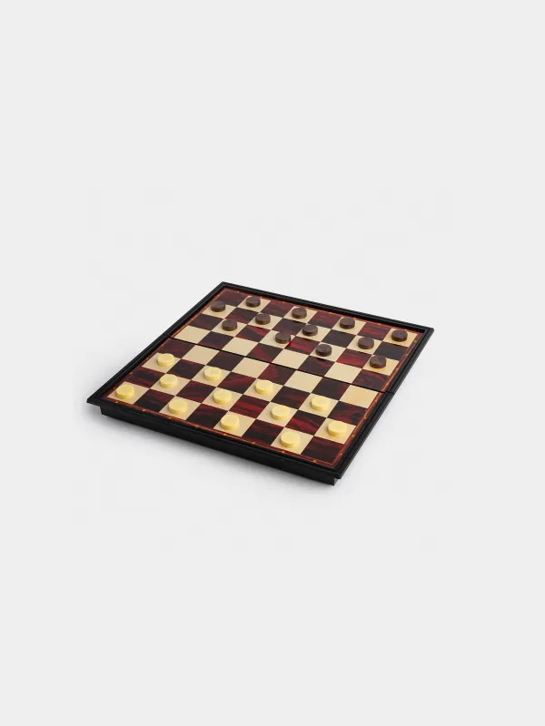 Board game, 25x25 cm, checkers/backgammon, road, plastic, Hobby light, image-8