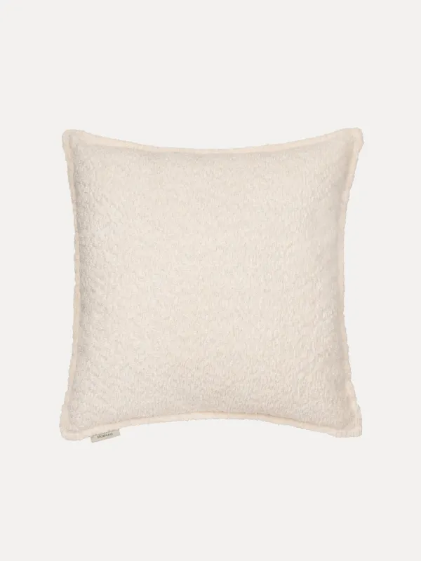 Decorative pillow, 45x45 cm, boucle / corduroy, milk, Boucle, image-0