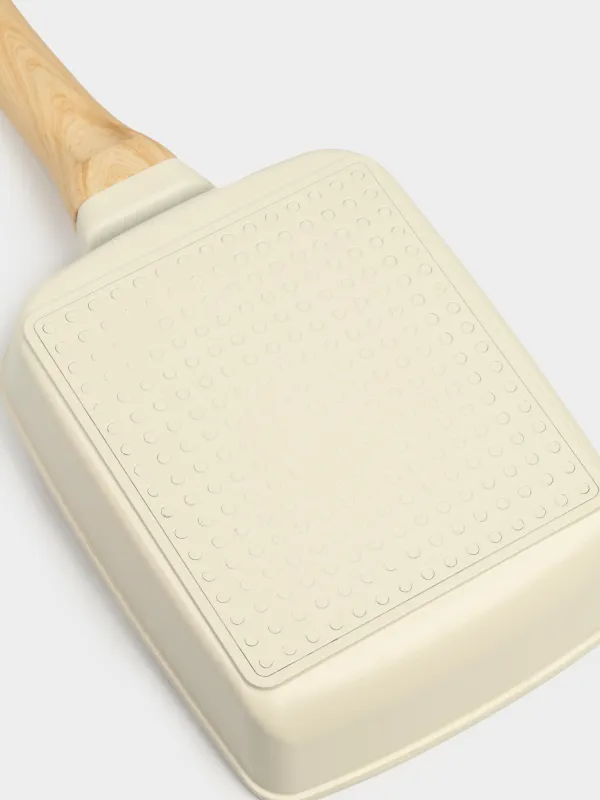 Omelette pan, 18x15 cm, coated, aluminum, beige, Sentimentality, image-4