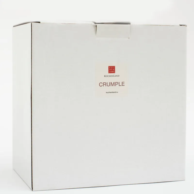 Salad bowl, 20x8 cm, 1,3 l, porcelain P, with golden edging, Crumpled effect, Crumple gold, image-6