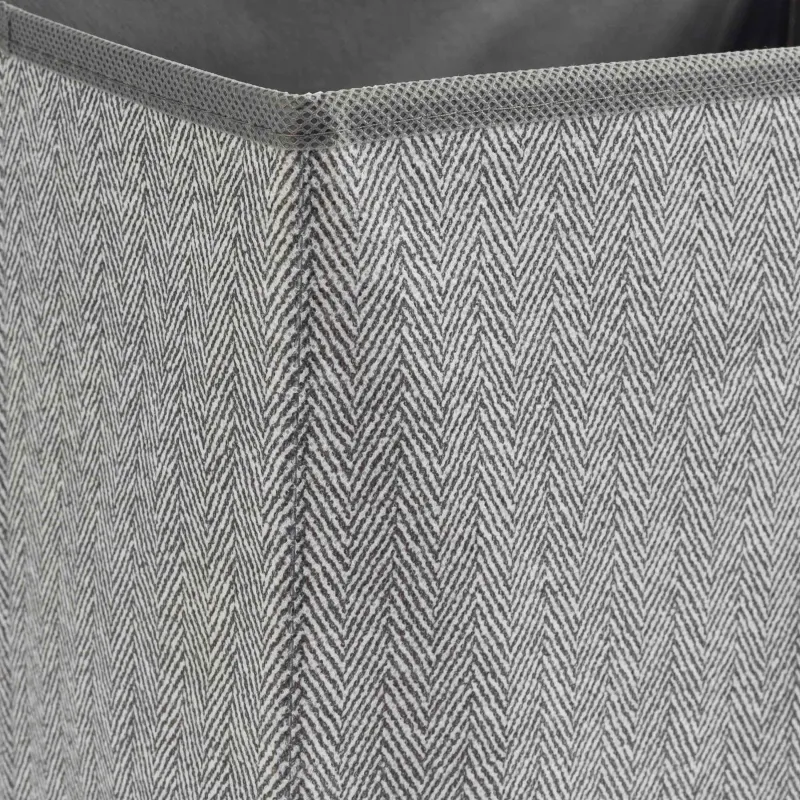 Organizer-box for things, 38x26 cm, with handles/lid, textile / plastic, gray, Pedant new, image-5