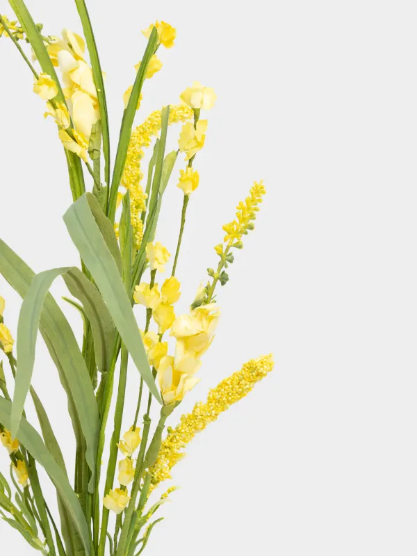 Decorative branch, 86 cm, plastic / polyester, Yellow lupine, Flower garden, image-3