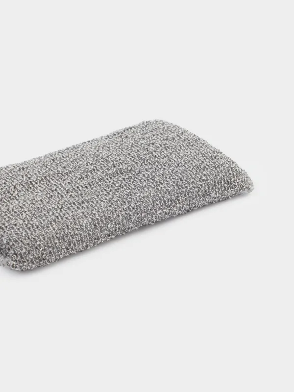 Dish washing sponge, 14x9 cm, 2 pcs, microfiber / foam, dark grey, Clean, image-3