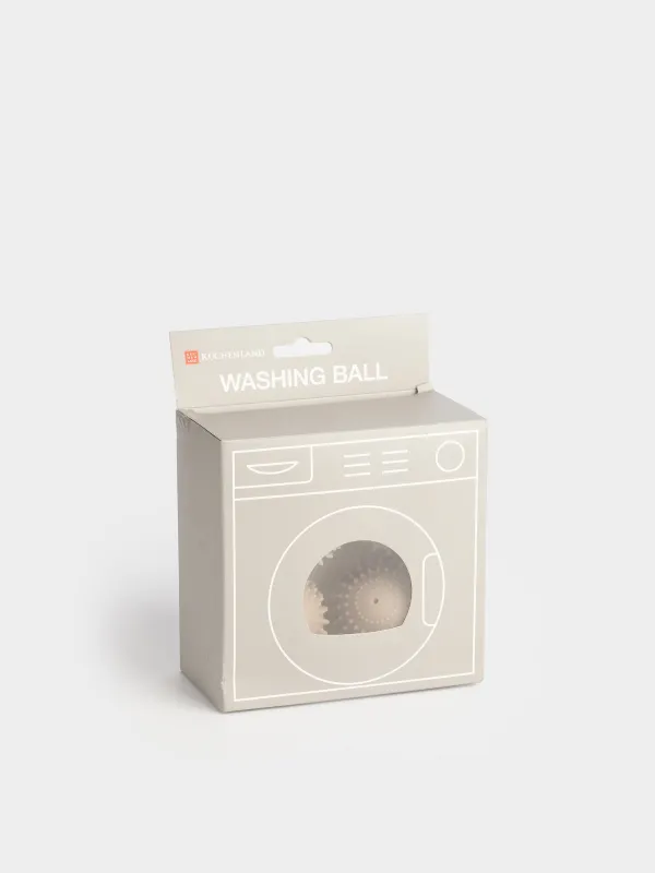 Washing ball, 6 cm, 4 pcs, PVC, beige, Circle, Washing ball, image-3