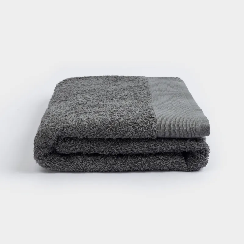 Towel, 70x140 cm, cotton, grey, Vari cotton, image-5