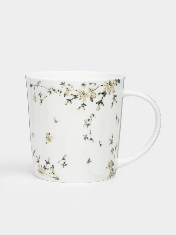 Mug, 450 ml, 2 pcs, porcelain F, white, Flowers, Florin, image-2