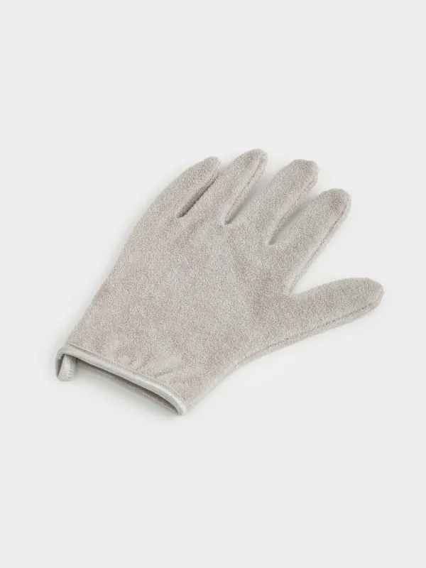 Body wash glove, 12x20 cm, bamboo, grey, Bamboo spa, image-1