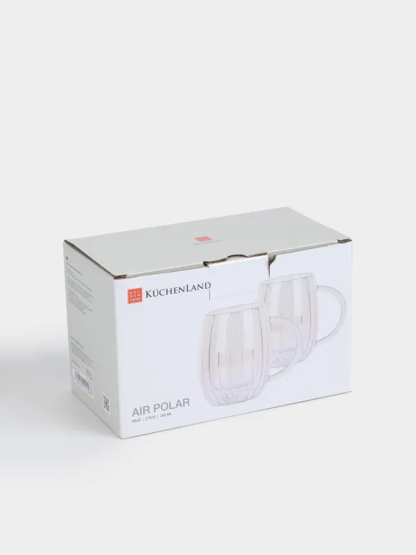Mug, 400 ml, 2 pcs, glass B, mother of pearl, Air polar, image-4