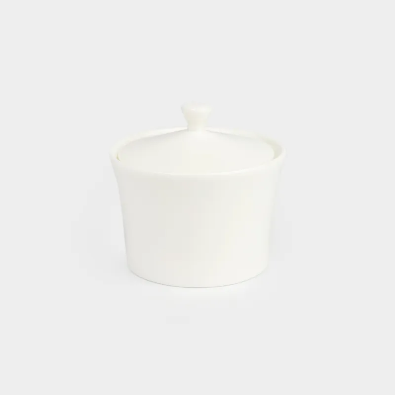 Sugar bowl, 10 cm, 230 ml, porcelain F, white, Ideal white
