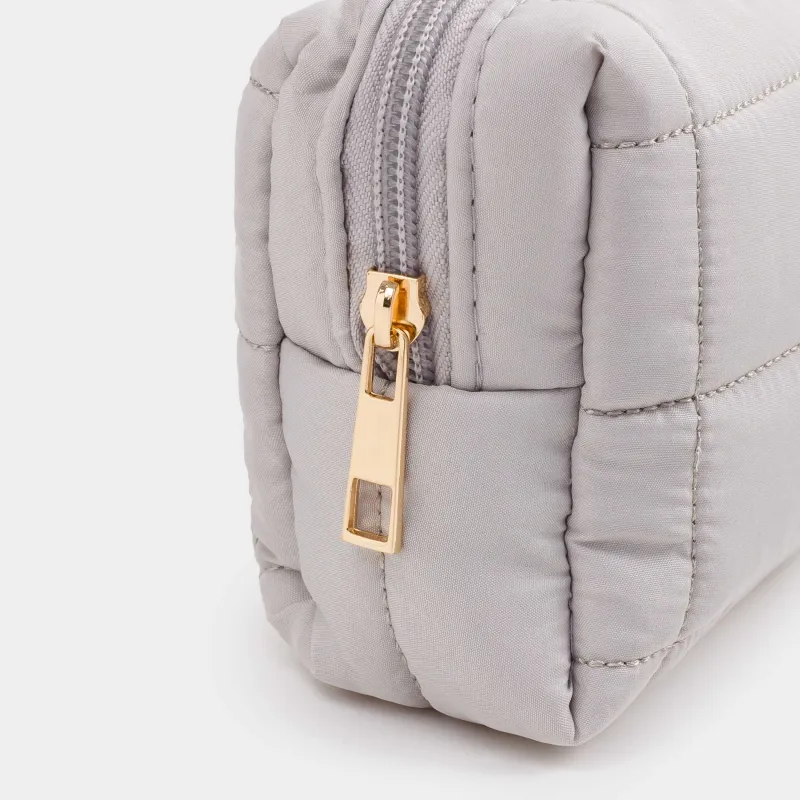 Cosmetic bag, 18x11 cm, quilted, polyester, color, One stitch, image-3