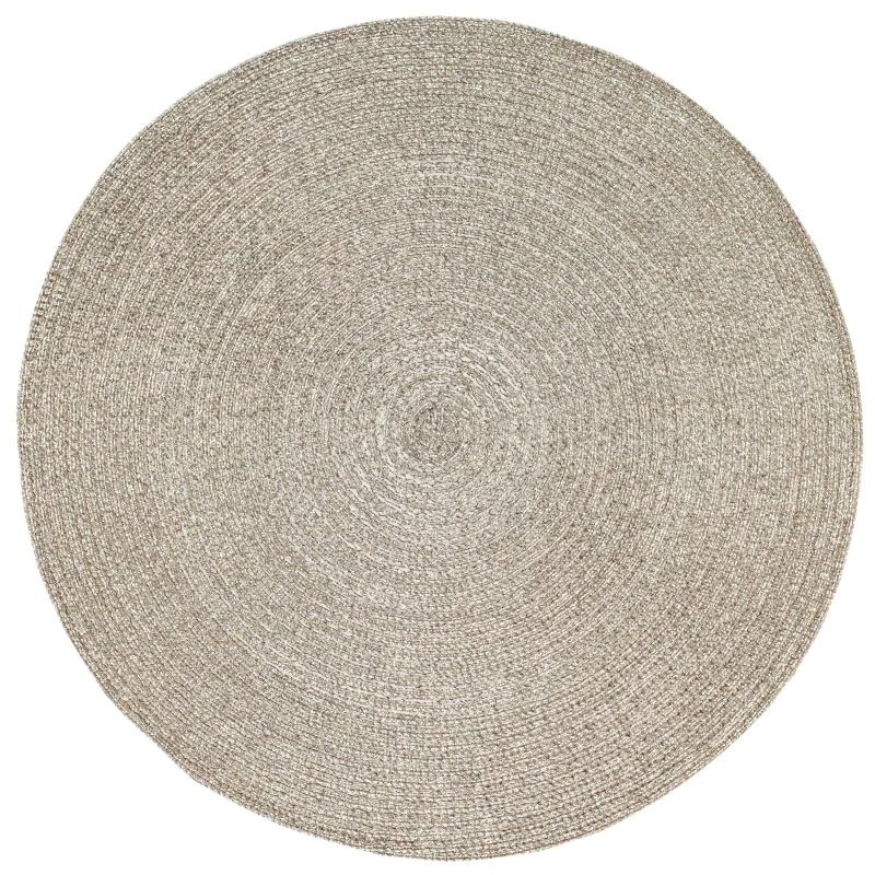 Napkin for appliances, 38 cm, polyester, round, champagne, Rotary shine