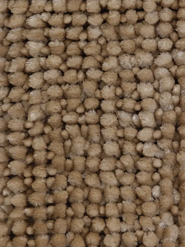 Mat, 50x80 cm, anti-slip, polyester, beige, Fluff, image-1