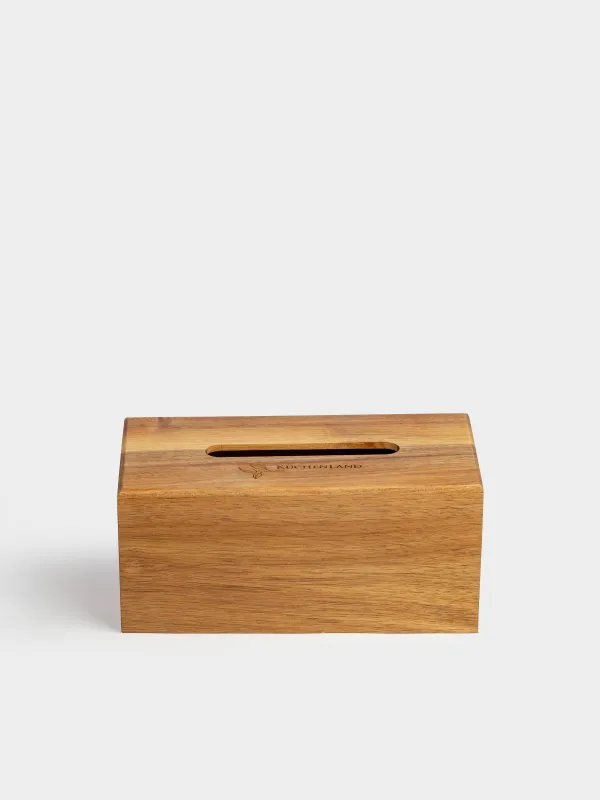 Paper napkin box, 24x12 cm, wood, Eco home, image-0