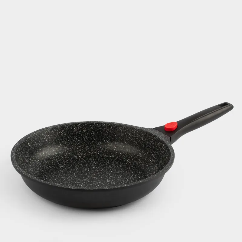 Frying pan, 28 cm, removable handle, coated, aluminum, Solution Red 2