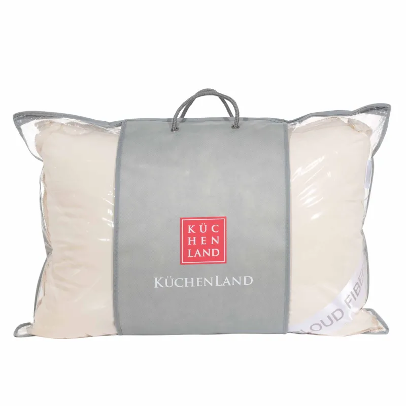 Pillow, 50x70 cm, dacron / microfiber, milk, Cloud fiber, image-4