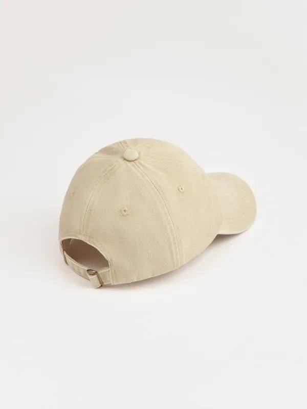 Baseball cap, 58 cm, single size, cotton, beige, Sparkling, Shore, image-3