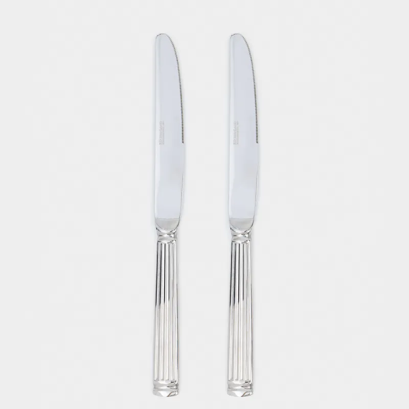 Table knife, 2 pcs, steel, Strips, Manresa