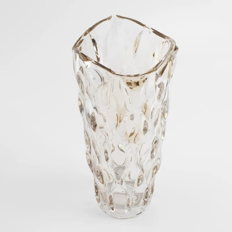 Flower vase, 29 cm, glass, amber, Allant, image-2