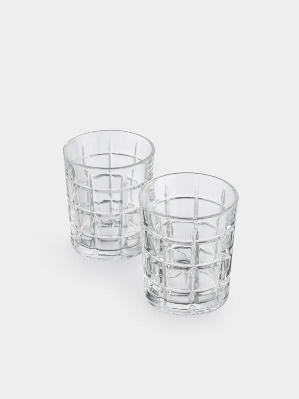 Drink set, 2 persons, 6 items, glasses/cubes, glass P/marble, Zero, image-2