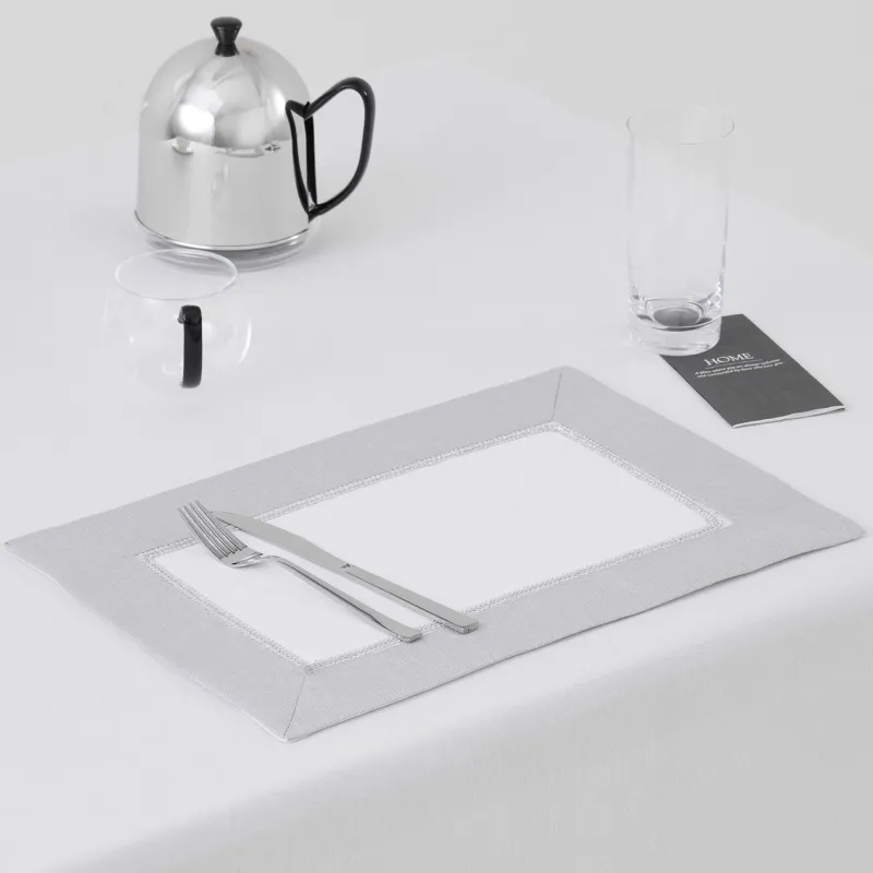 Napkin for appliances, 30x45 cm, 2 pcs, polyester, white-gray, Milky way