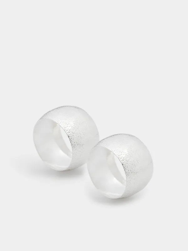 Napkin ring, 5 cm, 2 pcs, metal, silver, Ring, Fantastic R, image-0