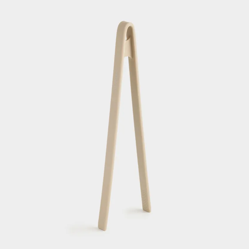 Kitchen tweezers, 30 cm, silicone, gray-brown, Soft kitchen