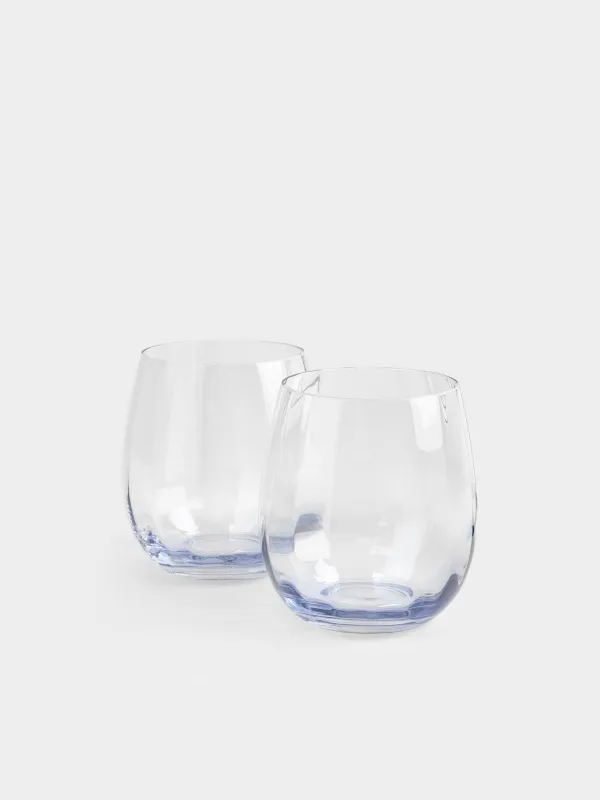 Glass, 10 cm, 450 ml, 2 pcs, glass, blue, Filo R color, image-4