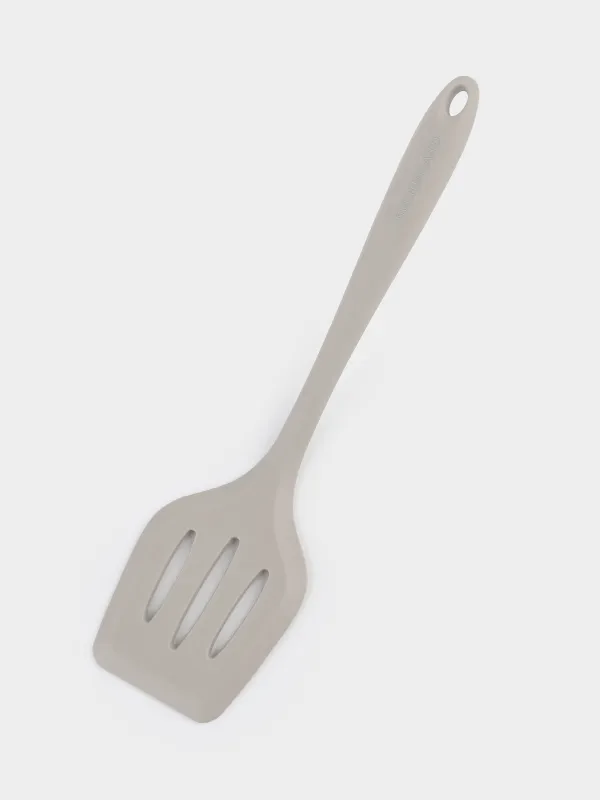 Spatula, 31 cm, with slits, silicone / nylon, beige, Benefit, image-3