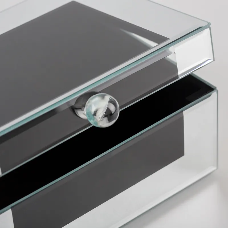 Jewelry box, 20x14 cm, glass, Mirror, Glossy, image-2