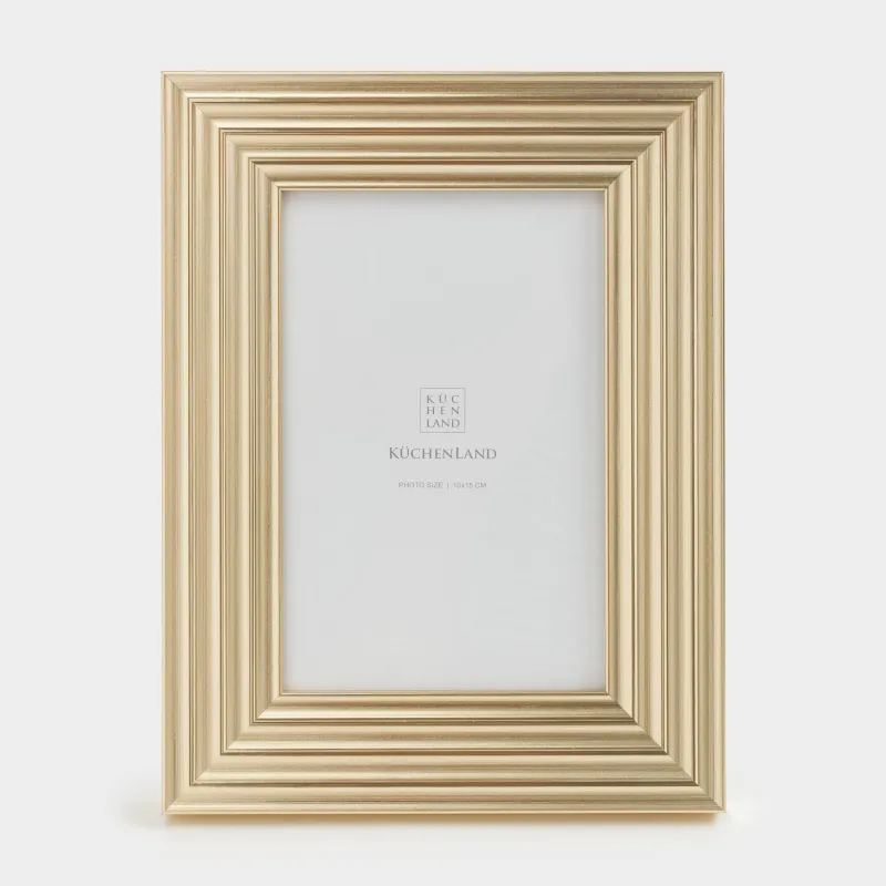 Photo frame, 16х21 cm, plastic / glass, gold, Gallery, image-2