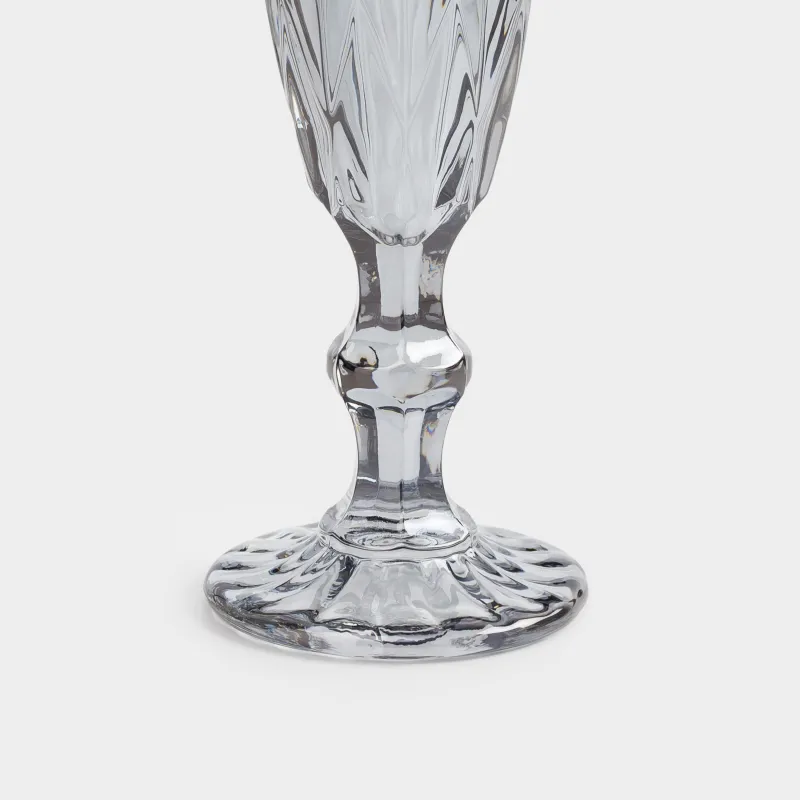 Drinking goblet glass, 170 ml, glass R, grey, Rhomb color, image-4